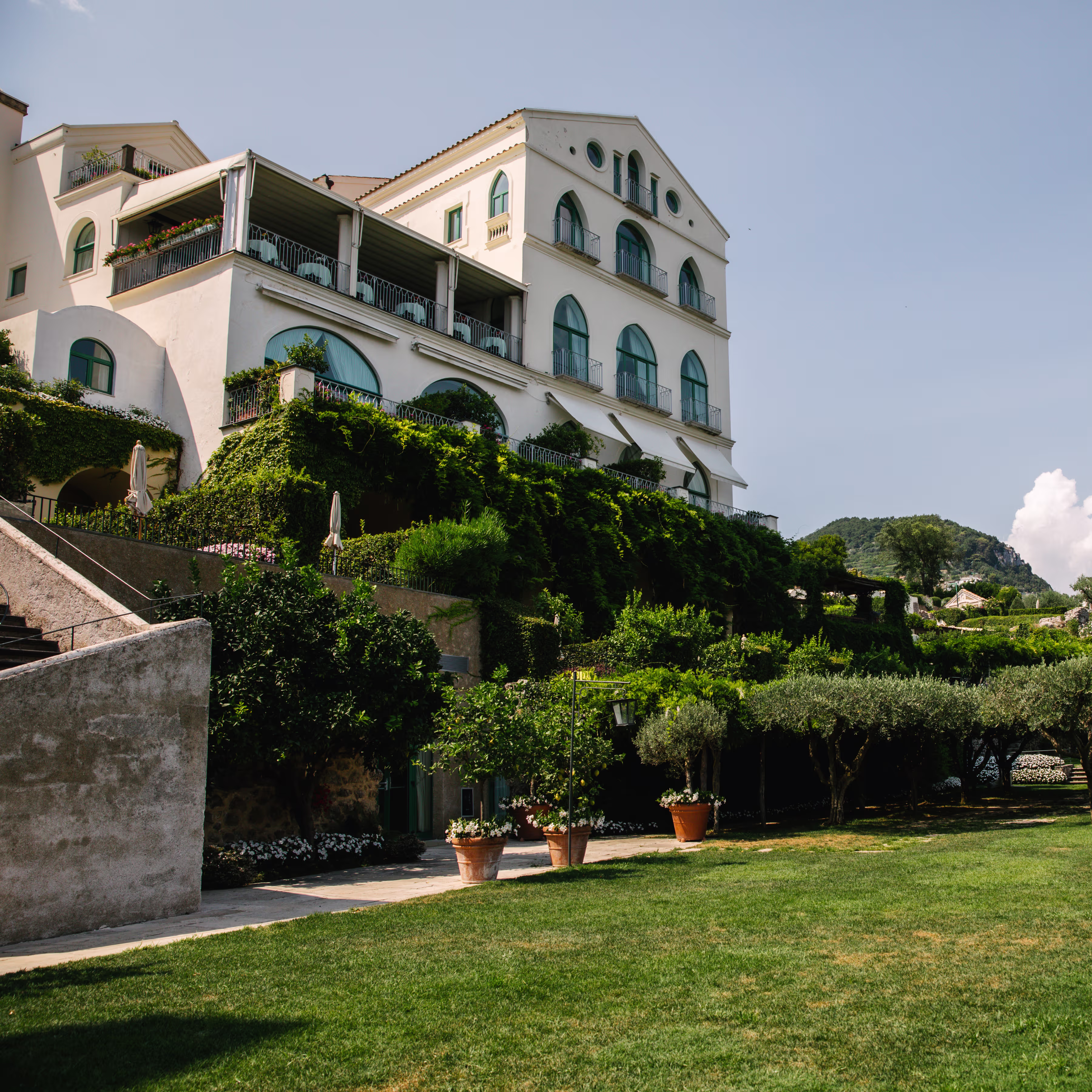 Belmond Hotel Caruso infinity pool overlooking the Amalfi Coast, Ravello